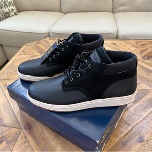 Polo Ralph Lauren Mens Low Cut Boot Black Hydroguard 13M